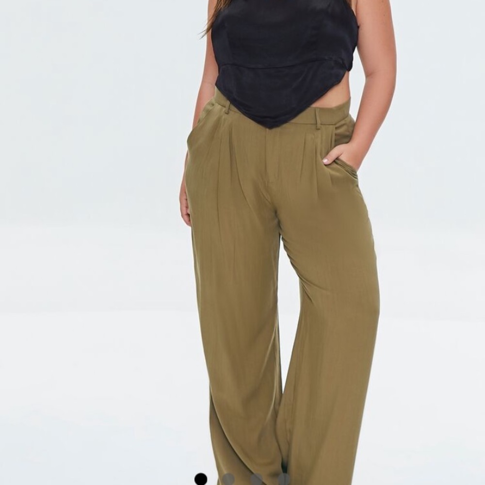 Forever21 plus size wide length pants in size 0X